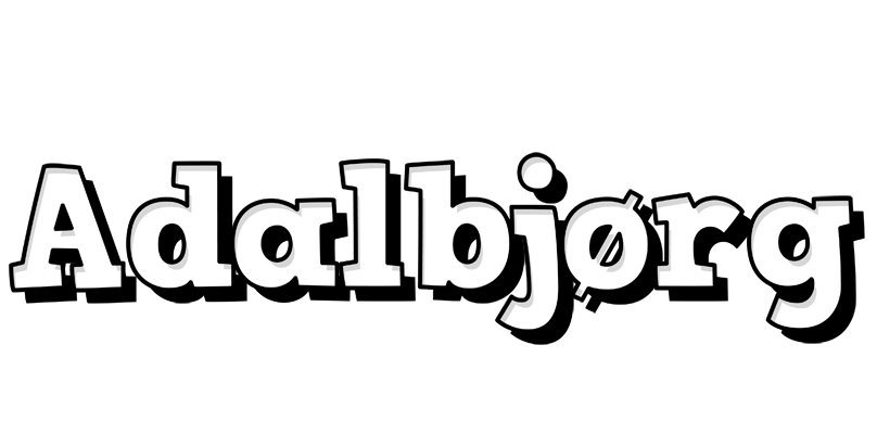 Adalbjørg snowing logo