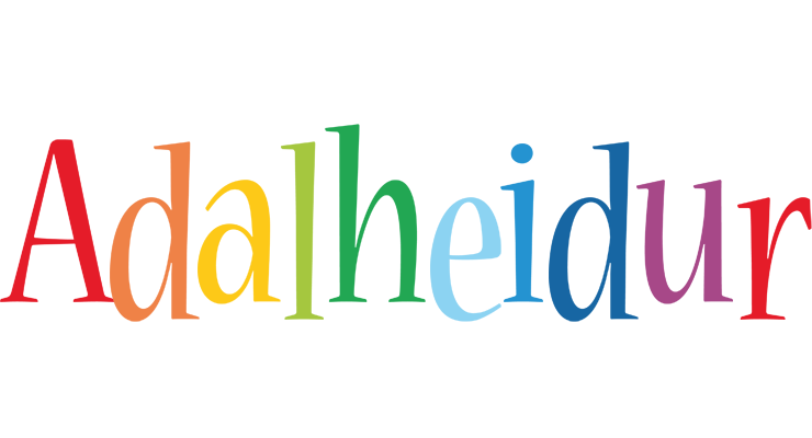 Adalheidur birthday logo