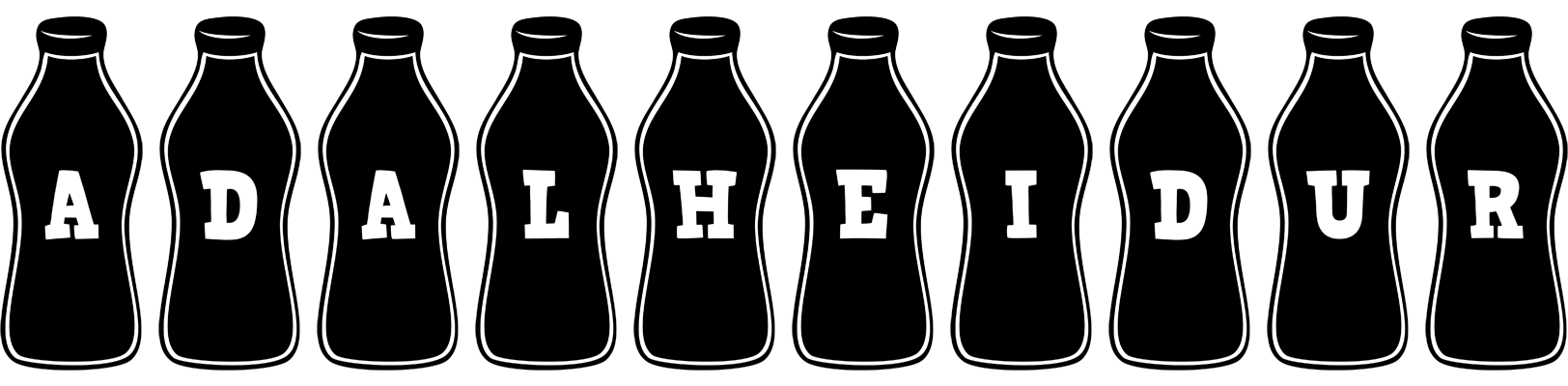 Adalheidur bottle logo