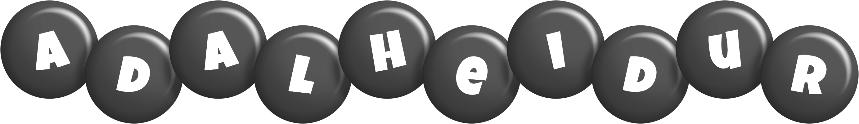 Adalheidur candy-black logo