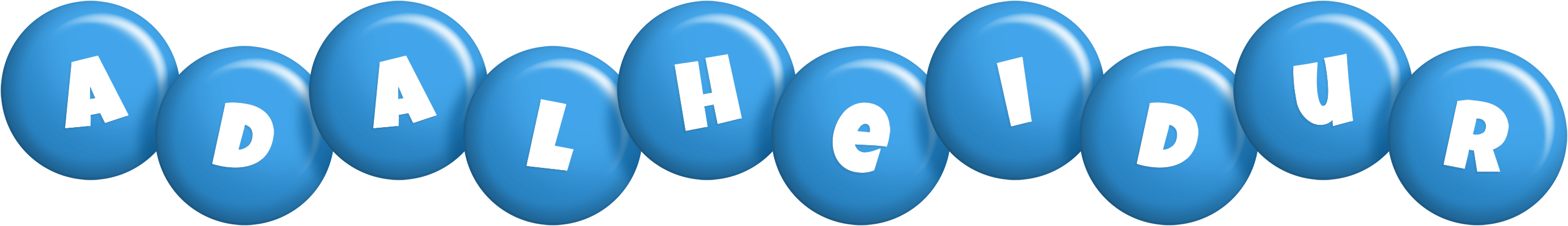 Adalheidur candy-blue logo