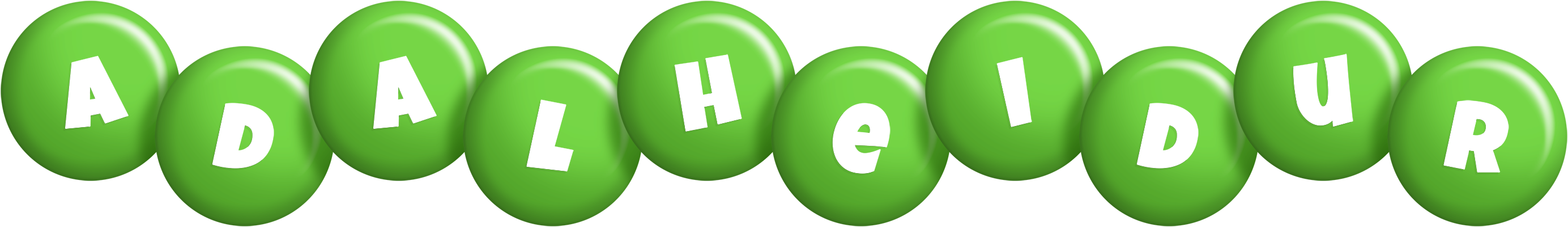 Adalheidur candy-green logo