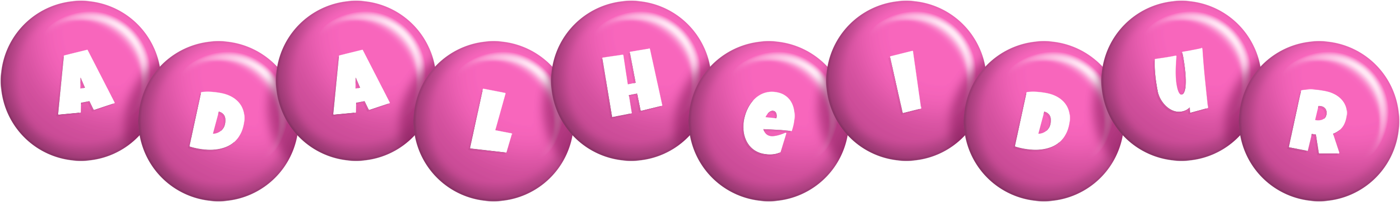 Adalheidur candy-pink logo