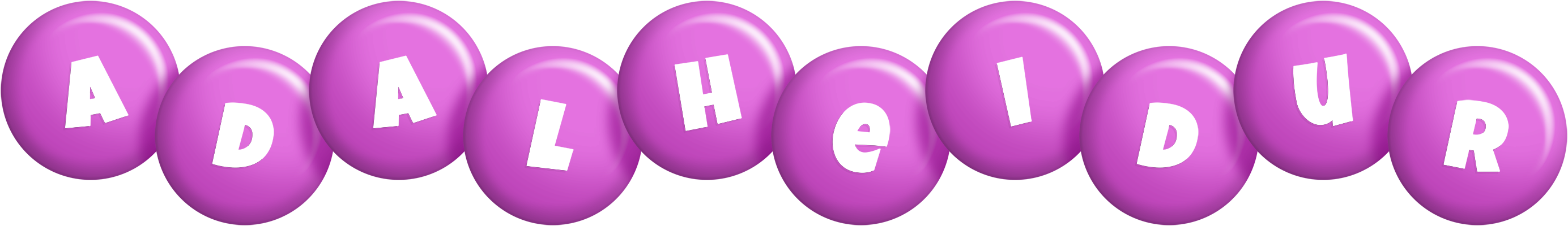 Adalheidur candy-purple logo