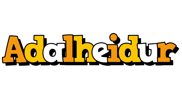 Adalheidur cartoon logo