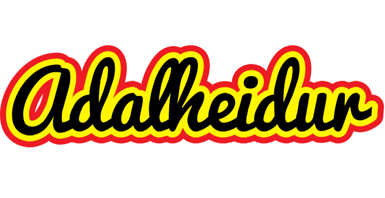 Adalheidur flaming logo