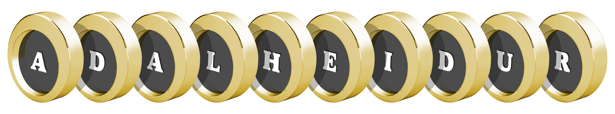 Adalheidur gold logo