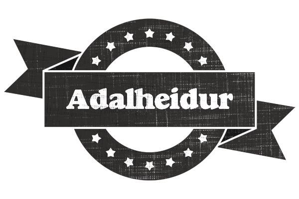 Adalheidur grunge logo