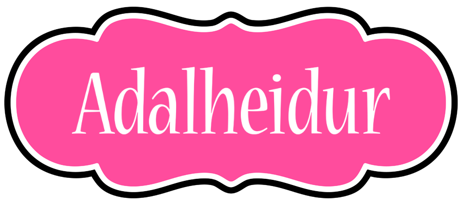Adalheidur invitation logo