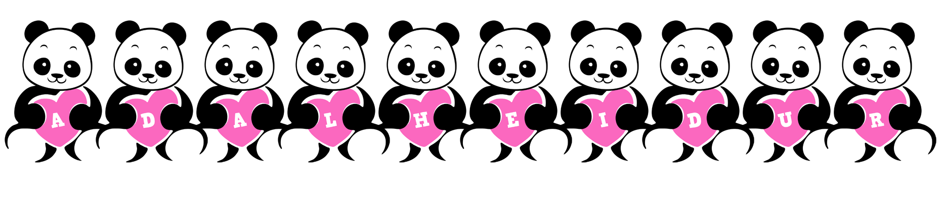 Adalheidur love-panda logo