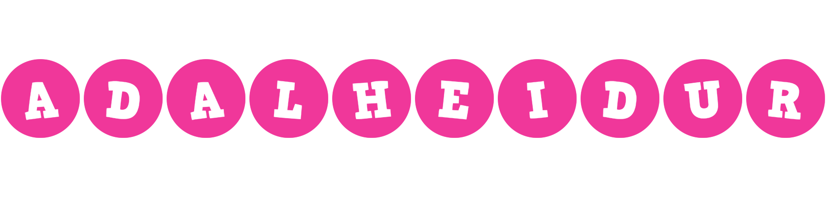 Adalheidur poker logo