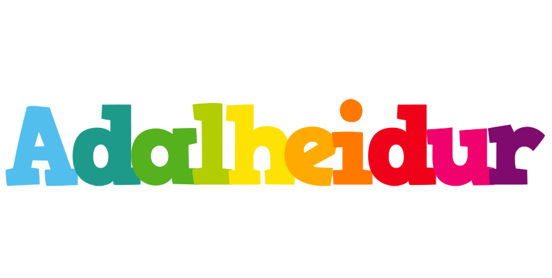 Adalheidur rainbows logo