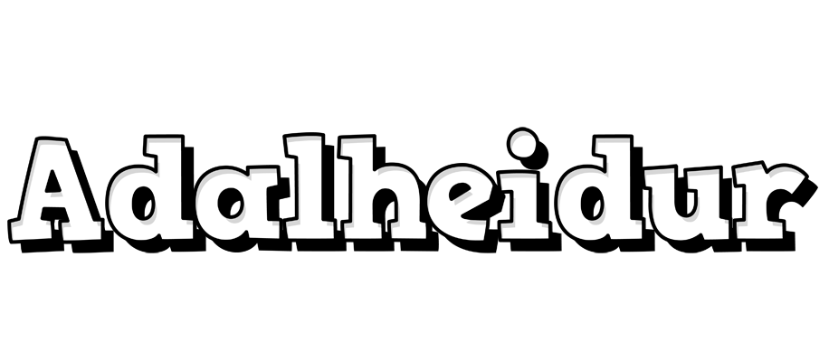 Adalheidur snowing logo