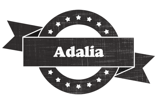 Adalia grunge logo