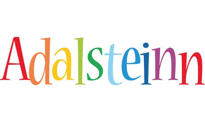 Adalsteinn birthday logo