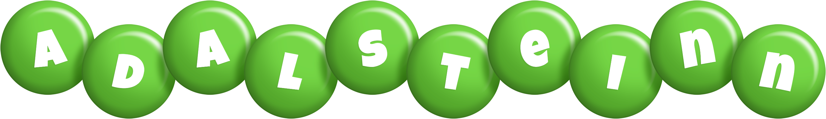 Adalsteinn candy-green logo