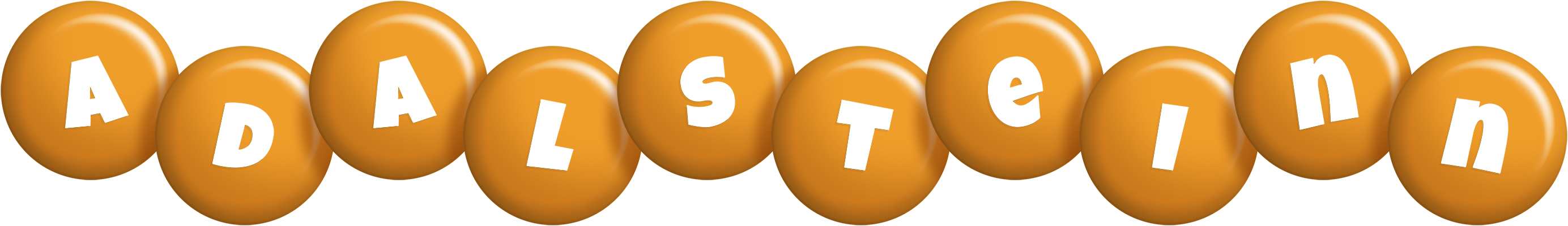 Adalsteinn candy-orange logo