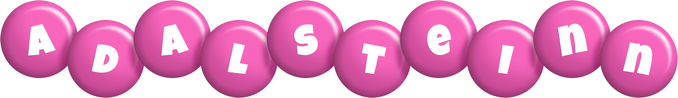 Adalsteinn candy-pink logo