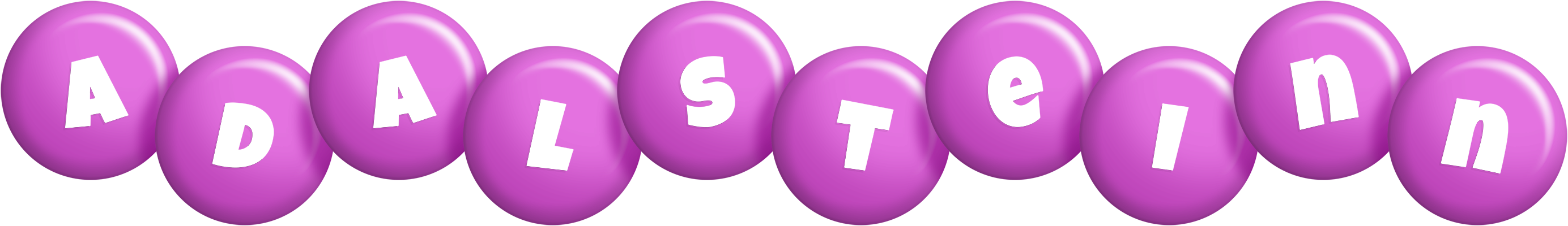 Adalsteinn candy-purple logo