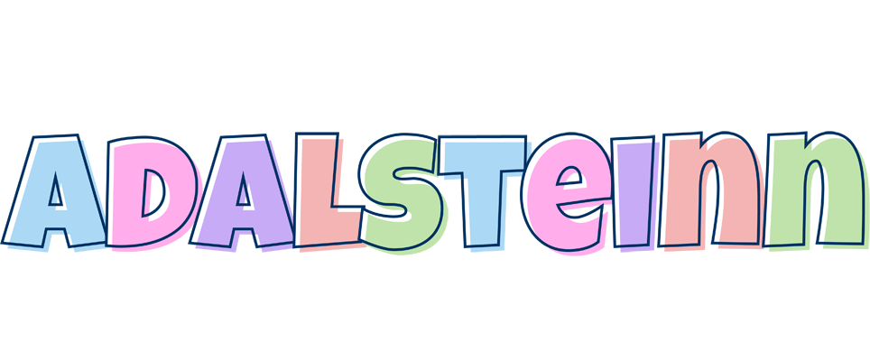 Adalsteinn pastel logo