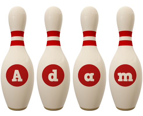 Adam bowling-pin logo