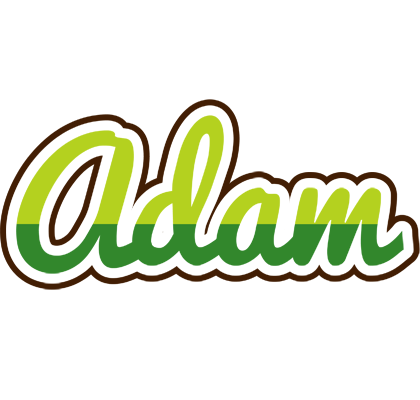 Adam golfing logo
