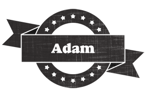 Adam grunge logo