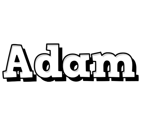 Adam snowing logo