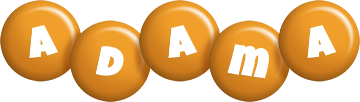 Adama candy-orange logo