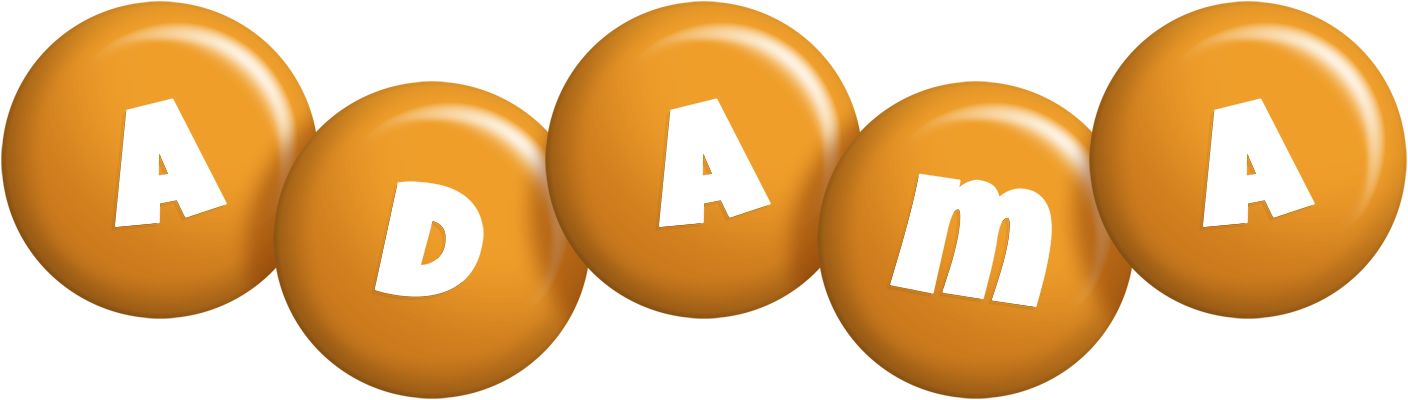 Adama candy-orange logo