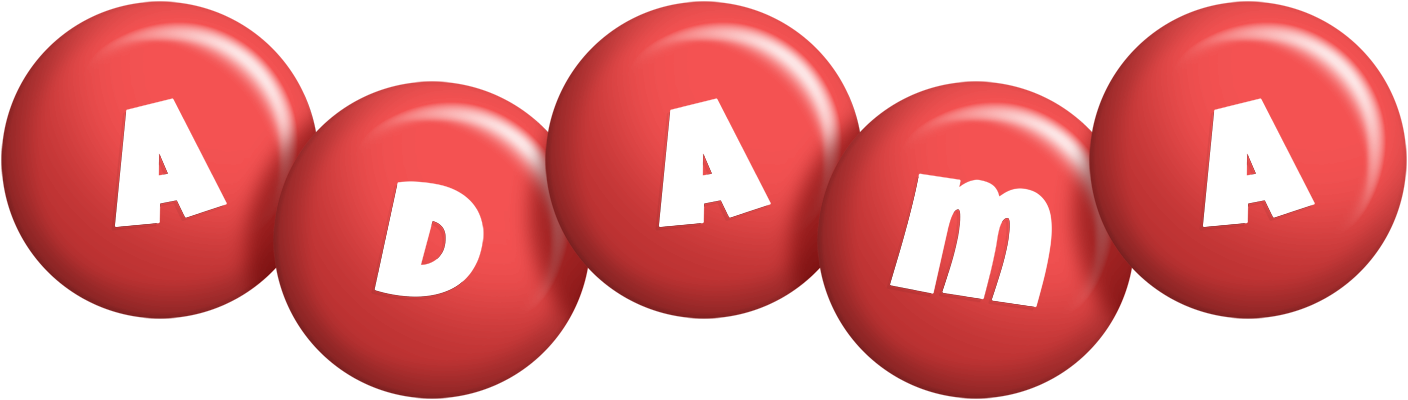 Adama candy-red logo