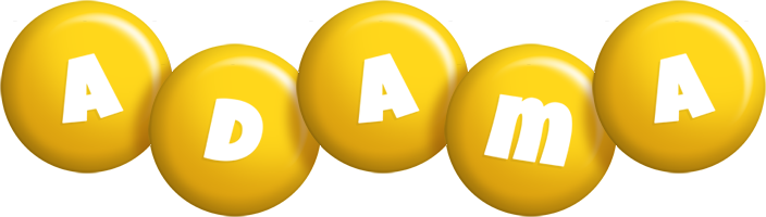 Adama candy-yellow logo