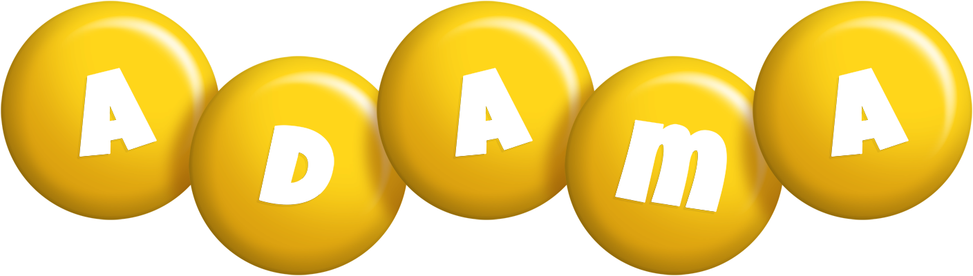 Adama candy-yellow logo