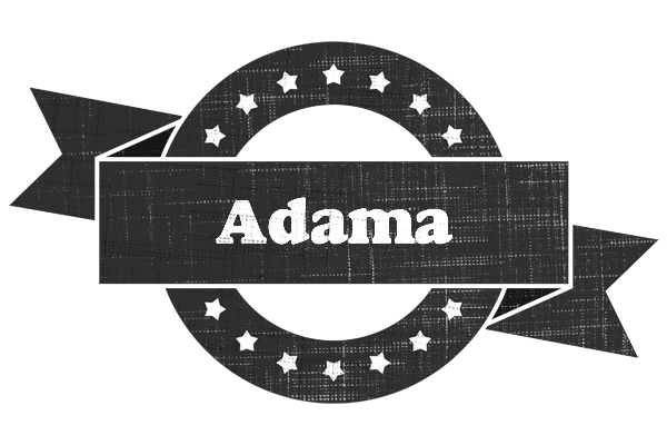 Adama grunge logo