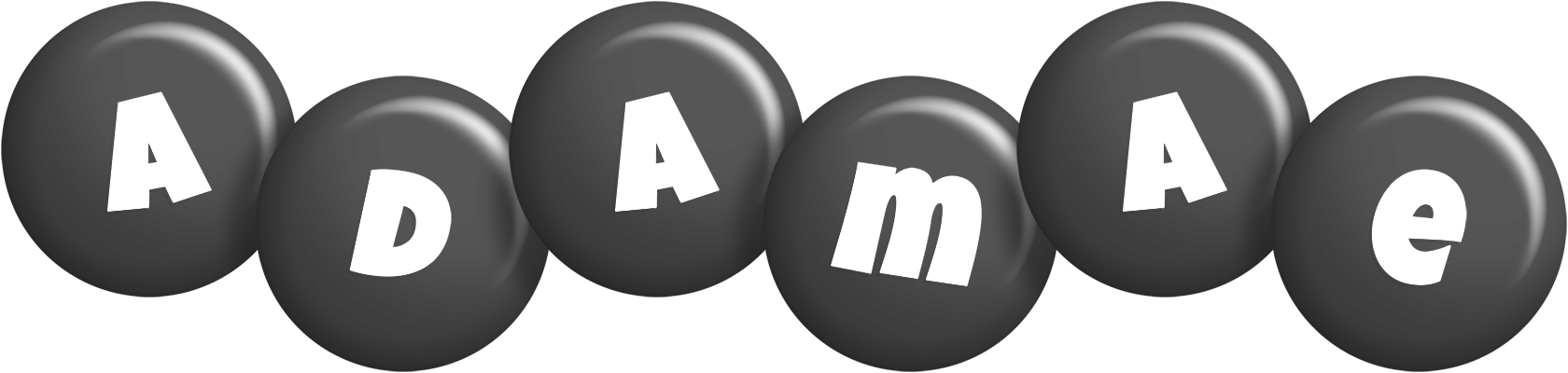 Adamae candy-black logo