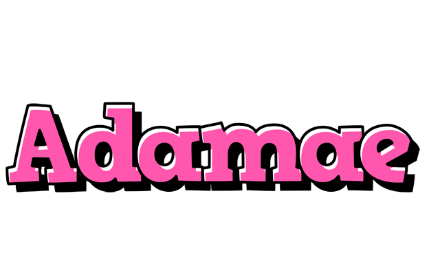 Adamae girlish logo