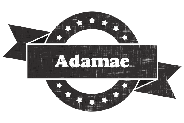 Adamae grunge logo