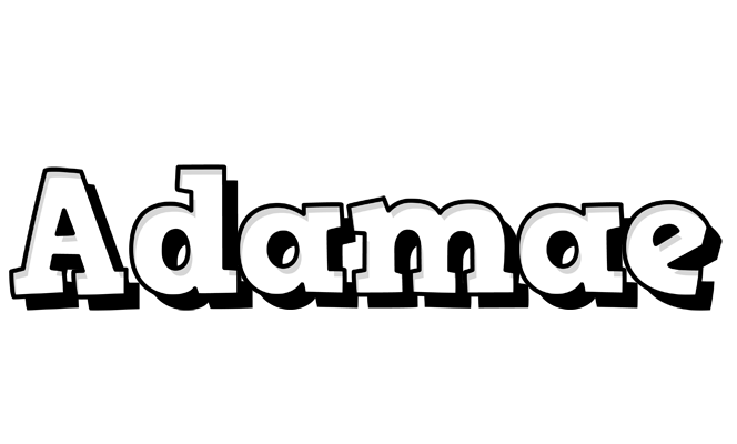 Adamae snowing logo