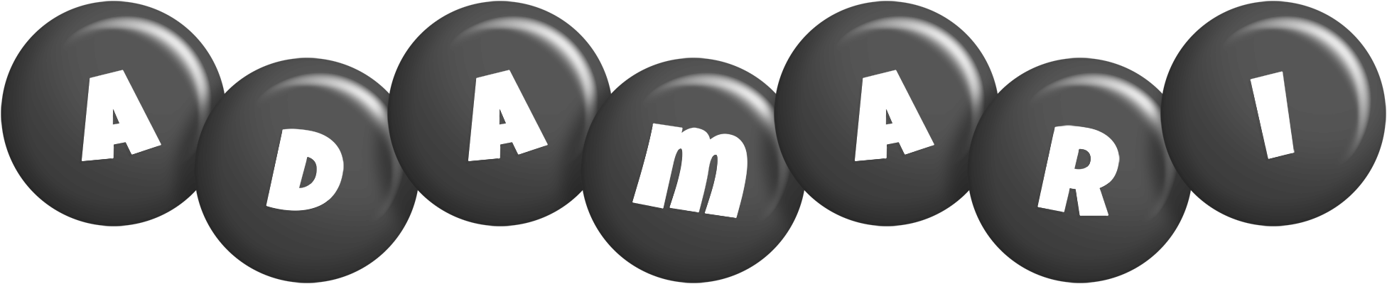 Adamari candy-black logo