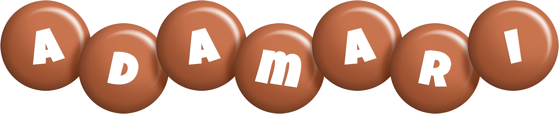 Adamari candy-brown logo