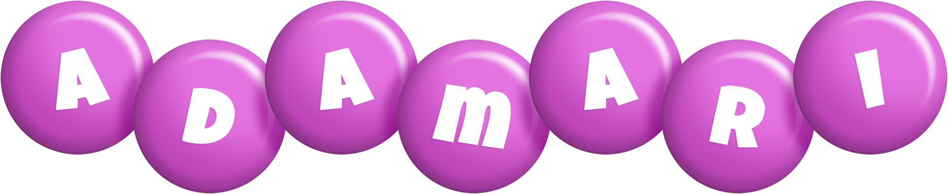 Adamari candy-purple logo