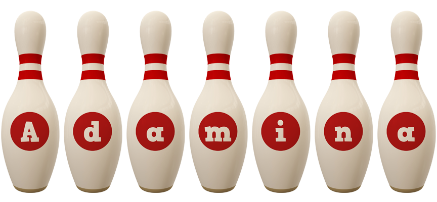 Adamina bowling-pin logo