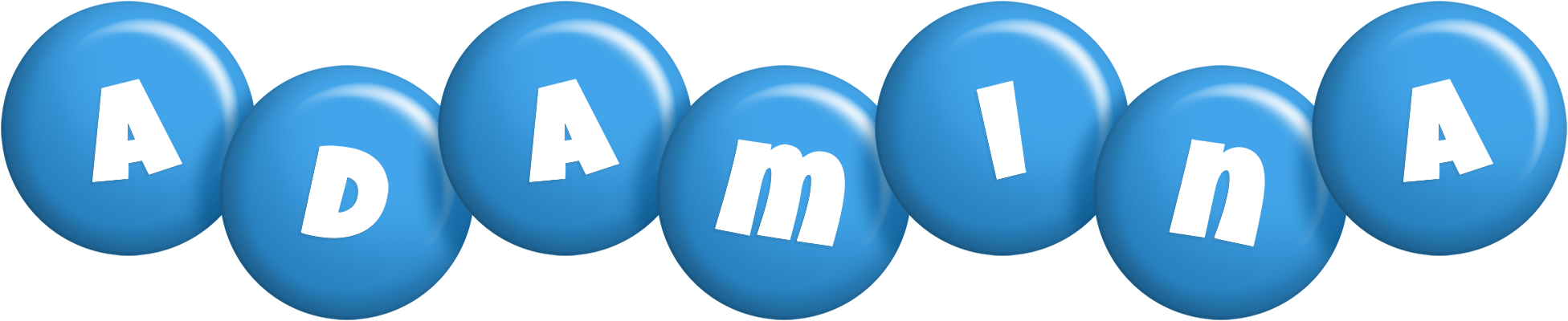 Adamina candy-blue logo