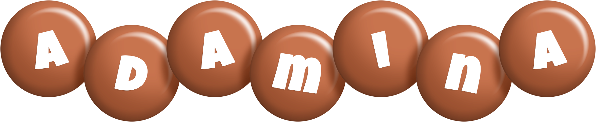 Adamina candy-brown logo