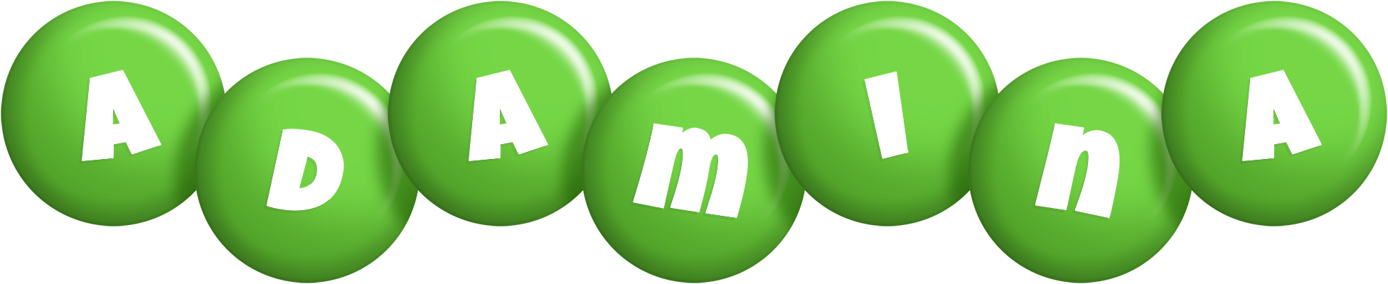Adamina candy-green logo