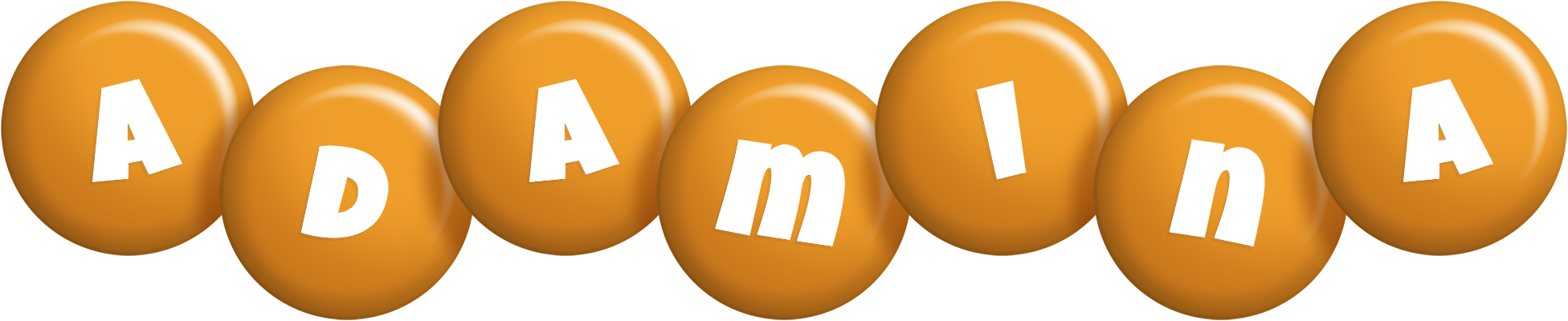 Adamina candy-orange logo