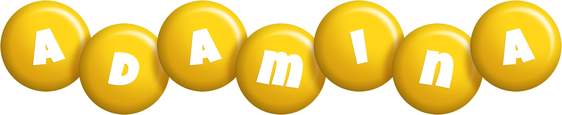 Adamina candy-yellow logo