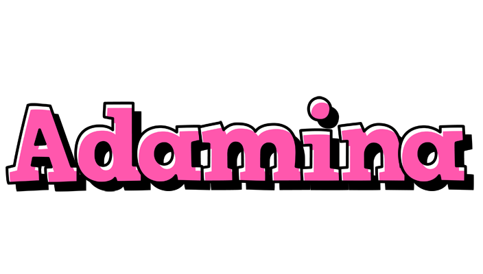 Adamina girlish logo