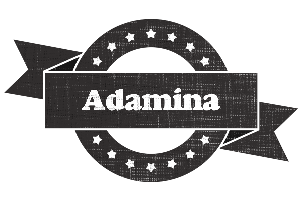 Adamina grunge logo