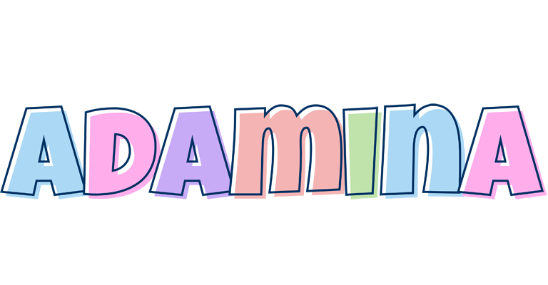 Adamina pastel logo